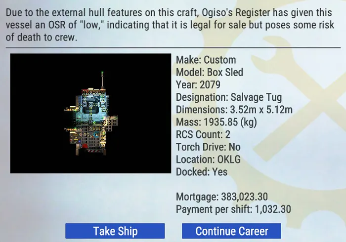 Box Sled starter ship